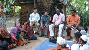 Disabled people meeting in Bangladesh