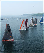 The fleet leaving Plymouth