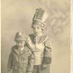 Our fancy dress Christmas presents, which my dad somehow managed to find in wartime