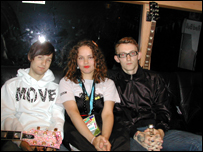 Frankie with Lee and Stef from Gallows