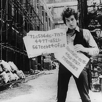 Bob Dylan with his MusicBrainz identifier