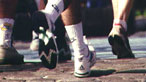 Legs and feet running