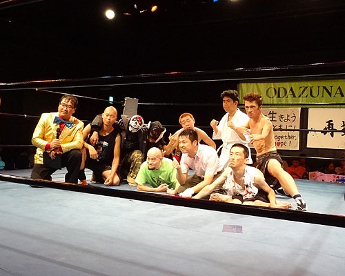 Mat Fraser during the annual all disabled pro wrestling event in Japan.