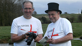 Ben Cavanna (with camera) and project leader Marcus Moore