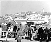 French troops in Plymouth Sound, 1940