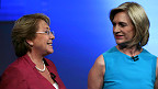 Michelle Bachelet y Evelyn Matthei
