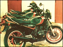 Weapons of choice! In the 80s, the Yamaha LC was THE bike for young hooligans everywhere. The one closest to the camera was my pride and joy.