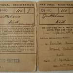 National Registration Card for Keith Spittlehouse.