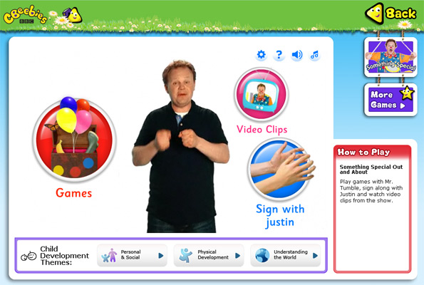 Justin on a web page introducing options 