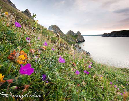 Three Cliffs Bay on Gower by Danny Linton