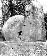 The memorial at Spring’s birthplace in Woolhope mill 