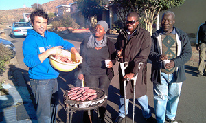 Ros Atkins with sausages