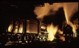 Goods trains at night 