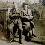 Marie and George Cruden, the backs of Cambridge collages, 1941.