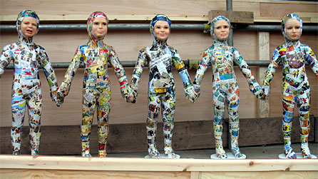 Paper Chain Dolls by Wendy Mayer