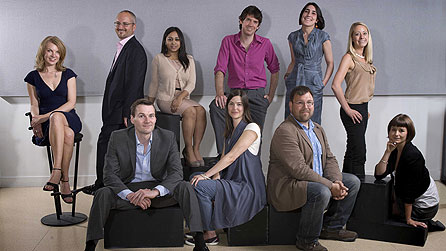 Top row (l-r) Corin Throsby, Philip Roscoe, Shahidha Bari, Laurence Scott, Alexandra Harris, Zoe Norridge. Bottom row (l-r) Jon Adams, Lucy Powell, David Petts, Rachel Hewitt