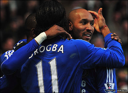 Didier Drogba and Nicolas Anelka