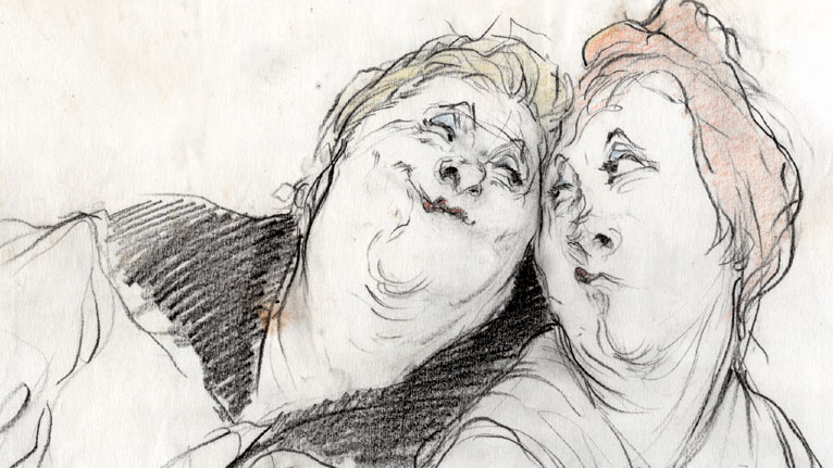 Detail from Elles (1992), a three minute short featuring Toulouse-Lautrec's models