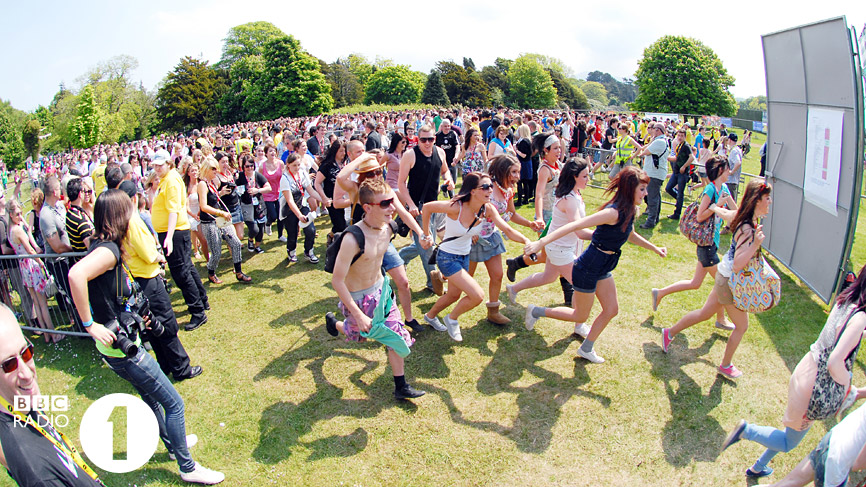 Photos of the Radio 1's Big Weekend audience on Saturday