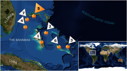 Dive map - Atlantic Ocean - Site 5