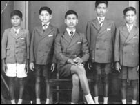 Mohibul Hussain as a school boy