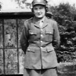 Gwendoline Botterill on the morning she was called up for service in the ATS.