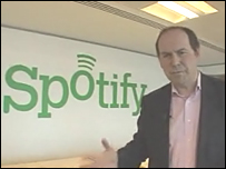 Rory Cellan-Jones at Spotify offices