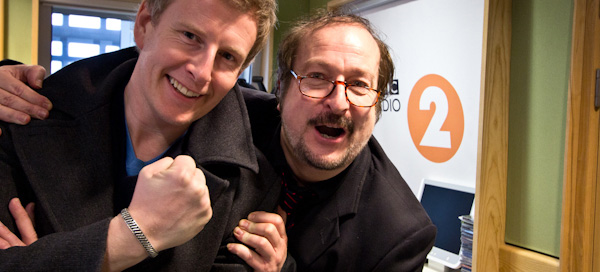 Steve Wright and Patrick Kielty in Steve's Radio 2 studio Steve Wright and Patrick Kielty in Steve's Radio 2 studio