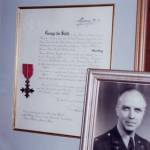 Bob Stone and his George Cross certificate.