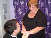 Guy from Exeter proposes to Alison from St Issey