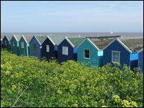 Beach huts