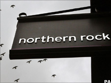 Northern Rock sign