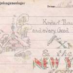 Christmas Card sent home from Marienburg XXB POW Camp.