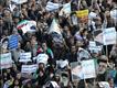 Manifestantes progubernamentales en Irán