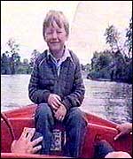 Adam Deane as a young boy