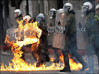 Protestë në Athinë