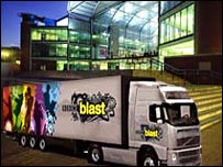 The mighty Blast truck on tour 