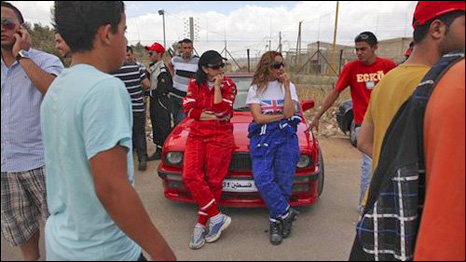 The Speed Sisters on the racing circuit