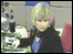 Lesley Dolphin in the BBC Radio Suffolk studios