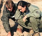Tony Pollard and Neil Oliver on the site of Flodden