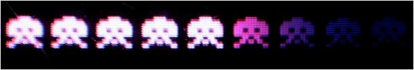Some old skool Space Invaders. We didn't have a 