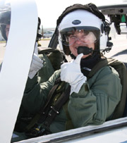 Nina Davey gives the thumbs up