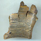A piece of German bomb shrapnel that Norman had collected from his front garden