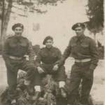 Pete Burns, Ken Atkinson and I, all ex wireless-ops from the 49th Light Ack Ack