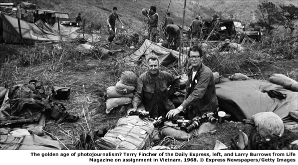 Terry Fincher and Larry Burrows in Vietnam