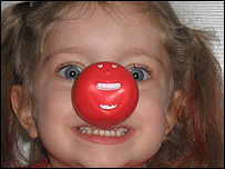 Esmee and her red nose