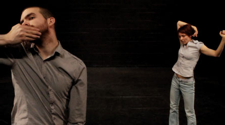 Image showing the interactive video experience Duet for Three. Image courtesy of Duet for Three/The Riverfront