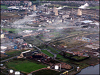 Wilton site from above