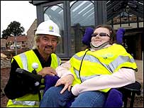 Noel Edmonds and Sophie Johnson