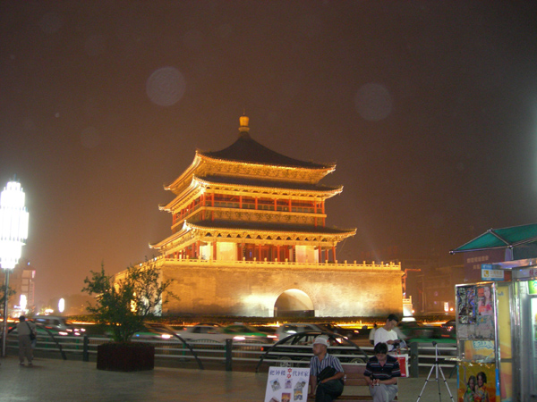 the bell tower at night